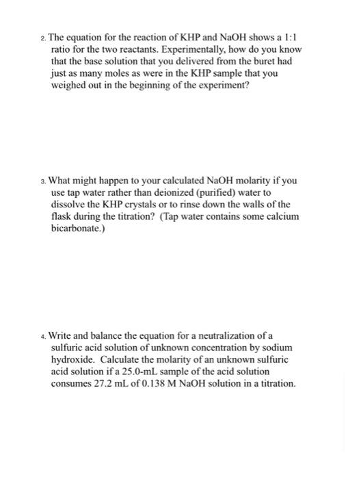 Solved EXPERIMENT 17: ACID-BASE REACTIONS AND TITRATION | Chegg.com