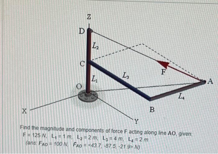 X D C N L₂ L₁ L3 S B F La Y Find The Magnitude And