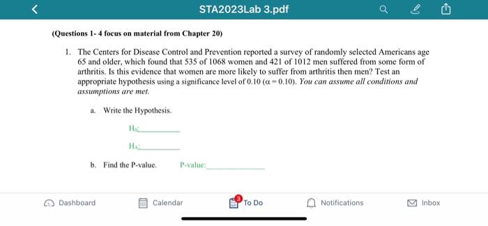 Solved STA2023Lab 3.pdf a e (Questions 1- 4 focus on | Chegg.com