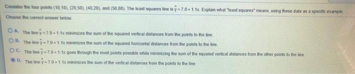 Solved Consider the four points (10.10.20,50). (40,20), and | Chegg.com