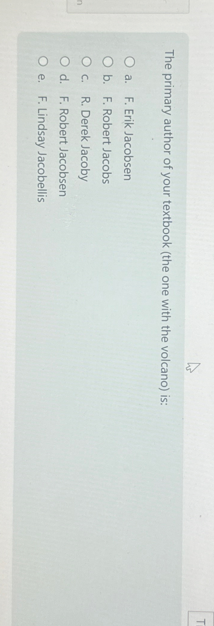Solved The primary author of your textbook (the one with the | Chegg.com