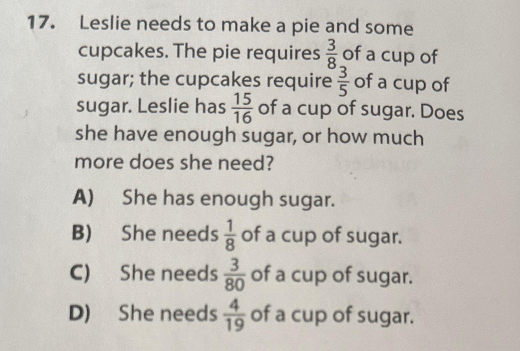 solved-leslie-needs-to-make-a-pie-and-some-cupcakes-the-pie-chegg