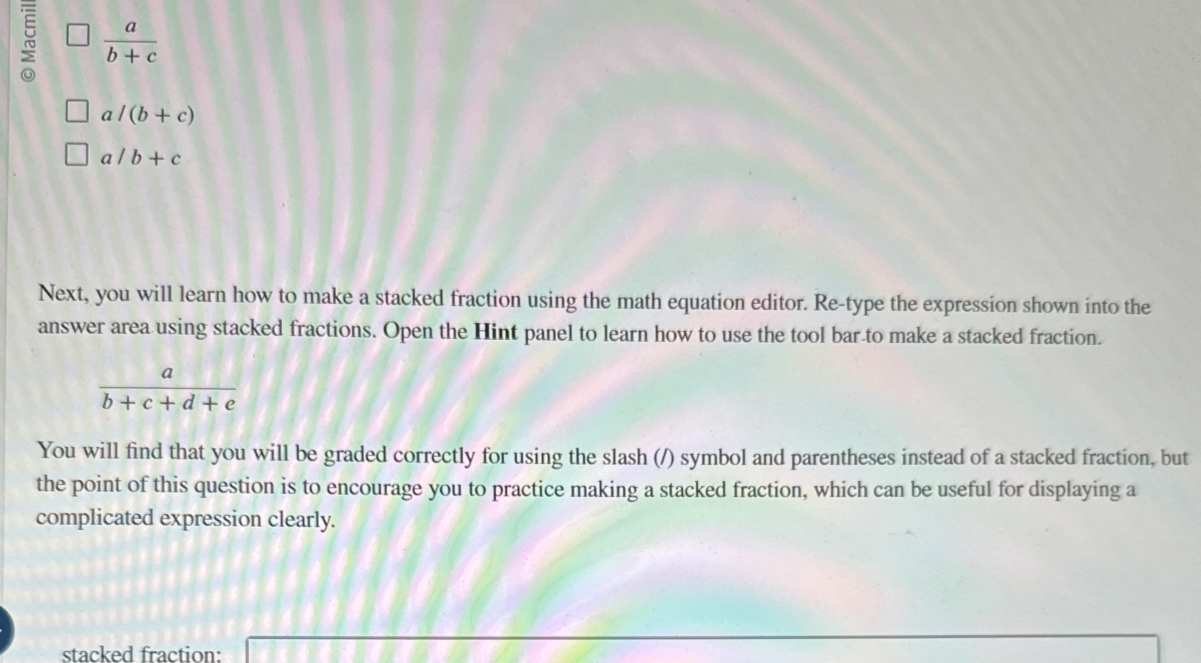 Solved ?bar (?bar (E))∑QN他ab+cab+cab+cNext, you will learn | Chegg.com