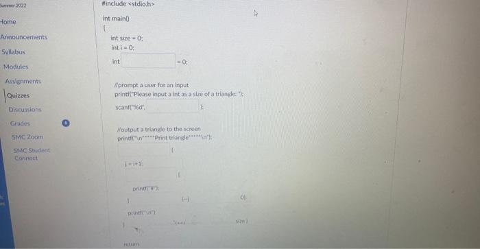 Solved Please view the following code: which variable is a | Chegg.com