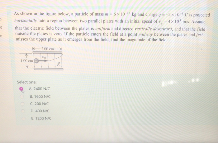 Solved As shown in the figure below, a particle of mass m = | Chegg.com