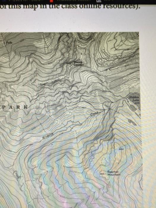 Please answer questions 1-8The map shown is a | Chegg.com