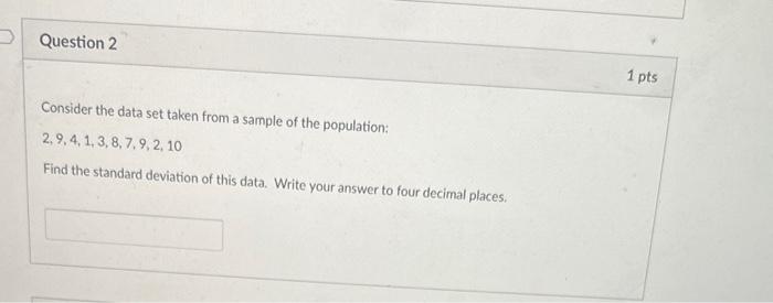 Solved Consider the data set taken from a sample of the | Chegg.com