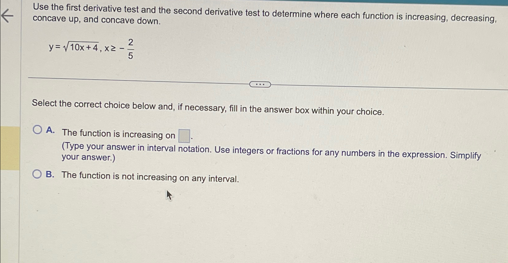 Solved Use the first derivative test and the second | Chegg.com