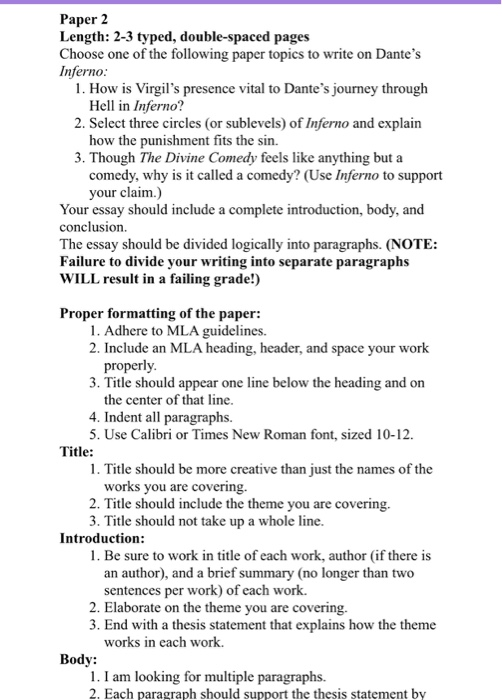 Paper 2 Length 2 3 Typed Double Spaced Pages Cho Chegg Com