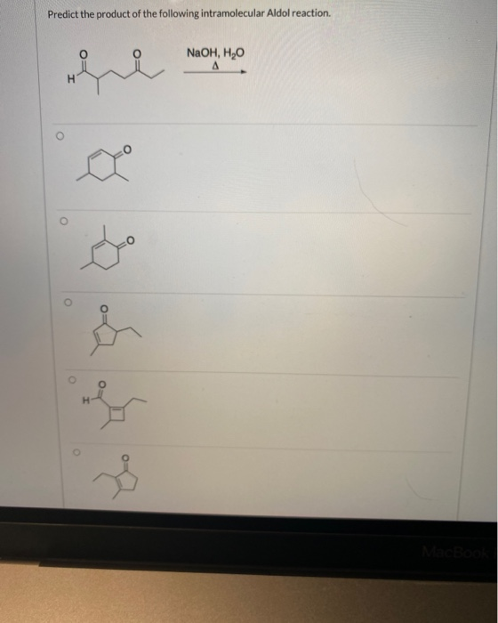 Solved Predict The Product Of The Following Intramolecular | Chegg.com