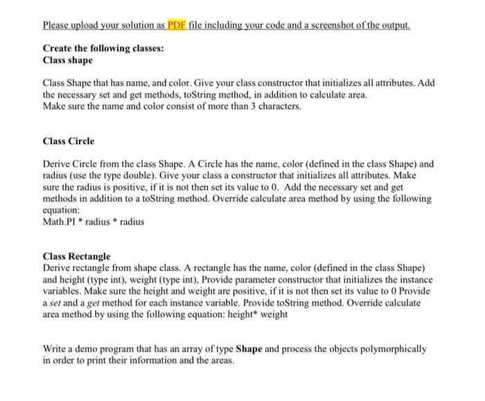 Solved Please upload your solution as PDF file including | Chegg.com
