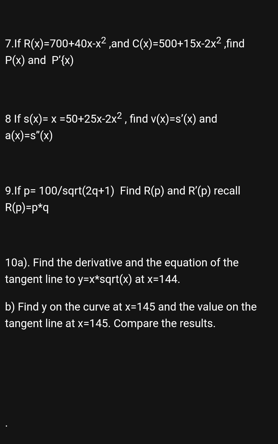 Solved These Are The Questions And The Answers I Just N Chegg Com