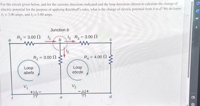 Solved For The Circuit Given Below, And For The Currents | Chegg.com