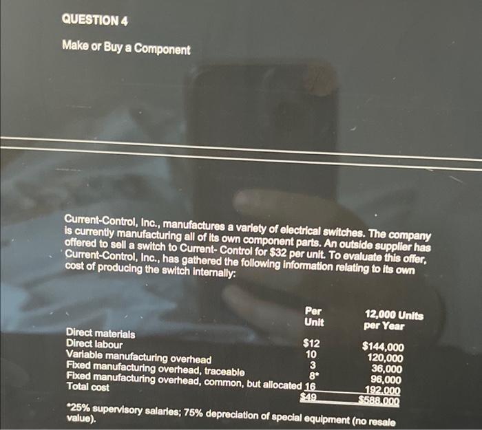 Solved CurrentControl, Inc., manufactures a varlety of
