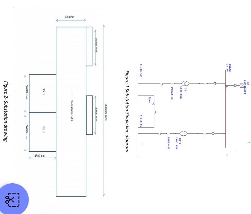 Solved Figure 1 Substation Single line diagram Figure | Chegg.com