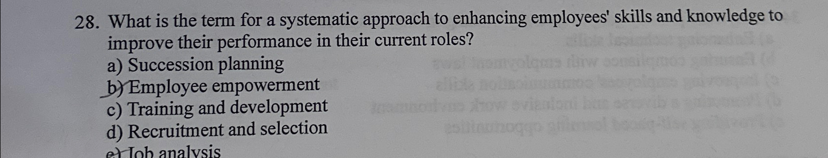 Solved What is the term for a systematic approach to | Chegg.com