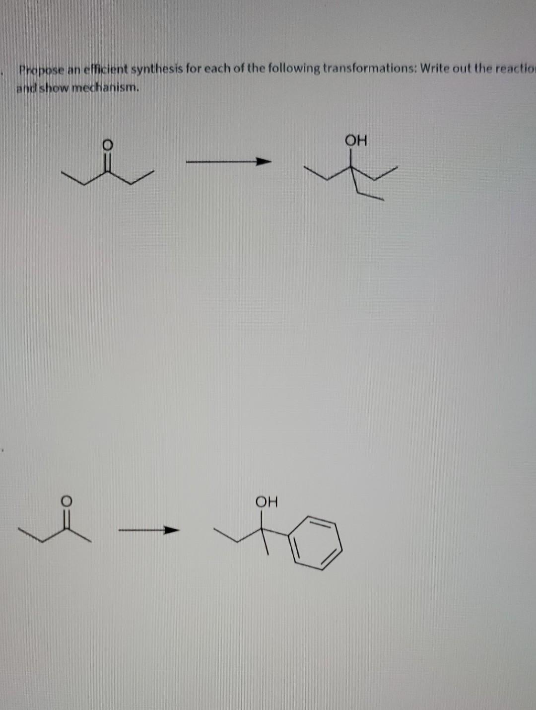 Solved Propose an efficient synthesis for each of the | Chegg.com