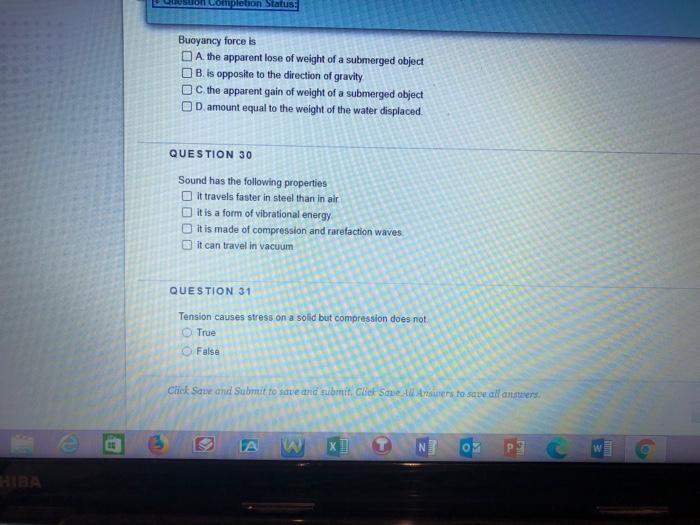 Solved QUESTION 20 Barometers use mercury instead of water