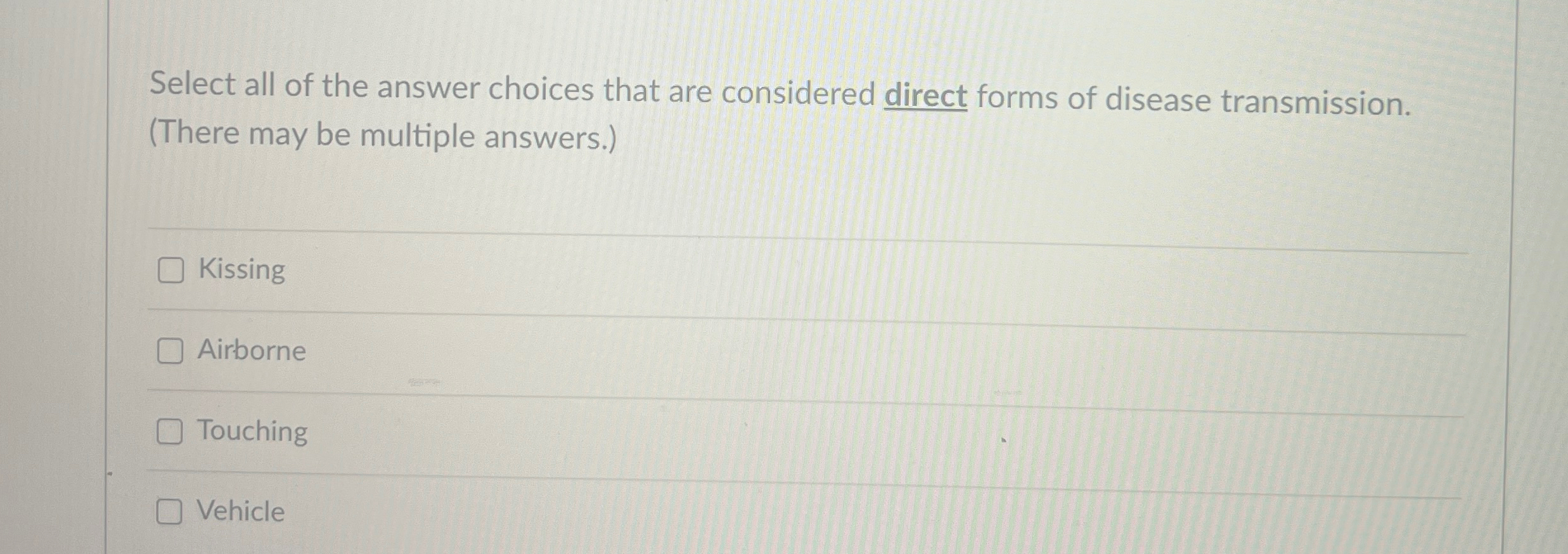 Solved Select all of the answer choices that are considered | Chegg.com