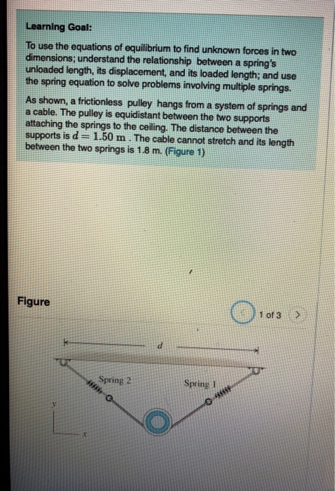 Solved Learning Goal: To use the equations of equilibrium to | Chegg.com