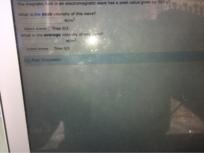 Solved The magnetic field in an electromagnetic wave has a | Chegg.com