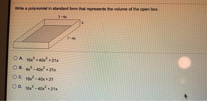 write-cubic-polynomial-in-standard-form-whose-leading-coefficient-and