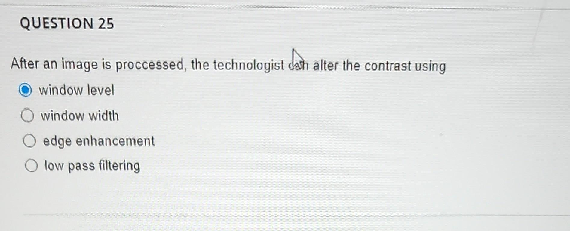 Window Level Window Width