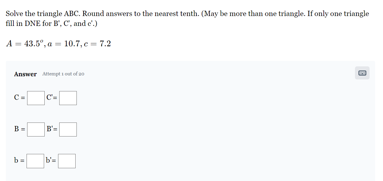 Solved Answer Attempt 1 ﻿out Of 20C=,C'=B=B'=b=,b'= | Chegg.com