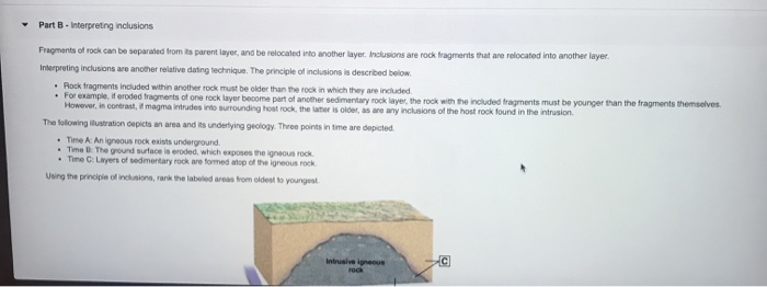 solved-part-b-interpreting-inclusions-fragments-of-rock-chegg