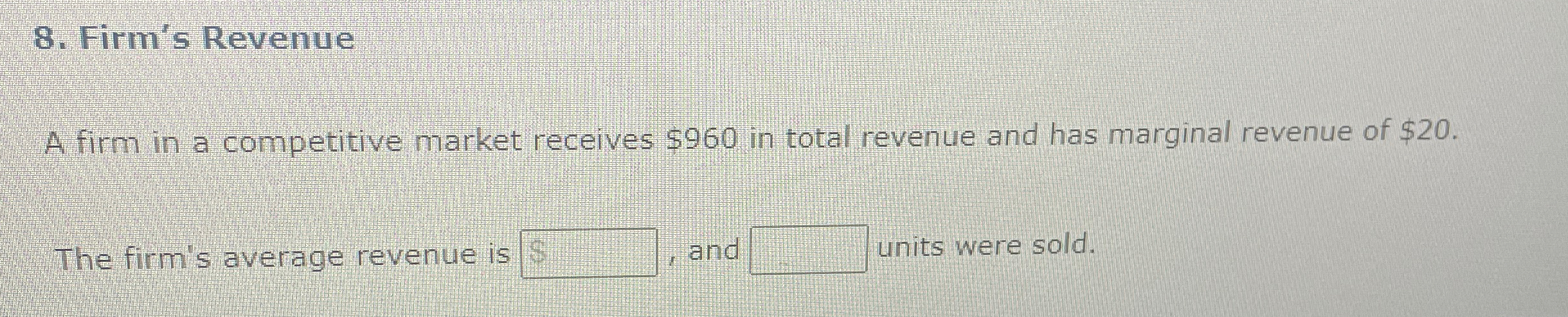 a blank is a source of revenue flowing into the firm