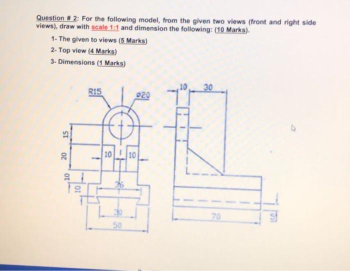 Solved Question # 2: For The Following Model, From The Given | Chegg.com