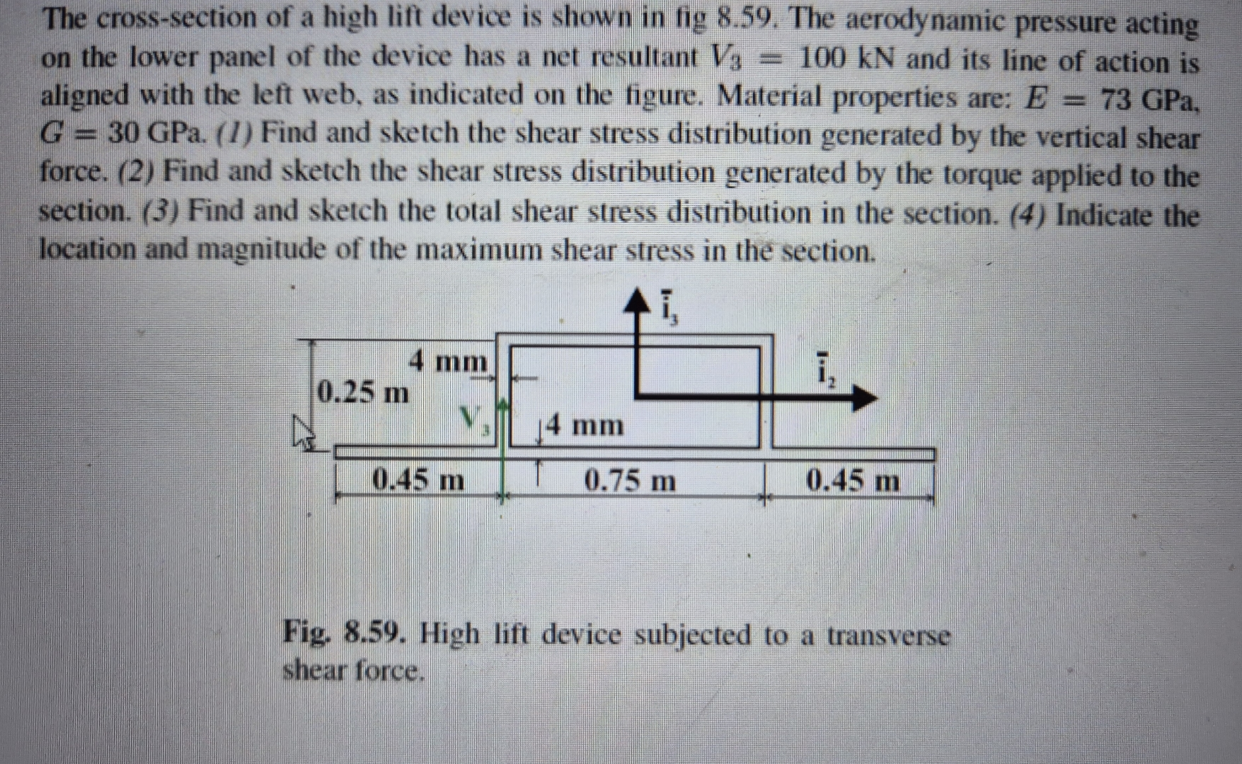Solved The cross-section of a high lift device is shown in | Chegg.com