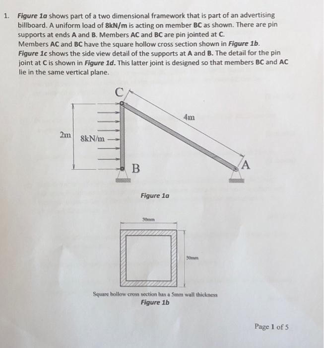 Solved 1. Figure la shows part of a two dimensional | Chegg.com