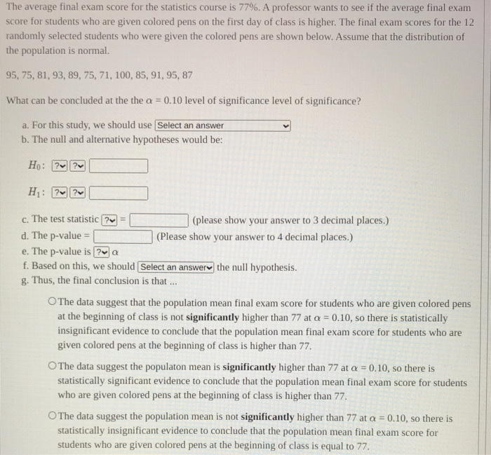 solved-the-average-final-exam-score-for-the-statistics-chegg