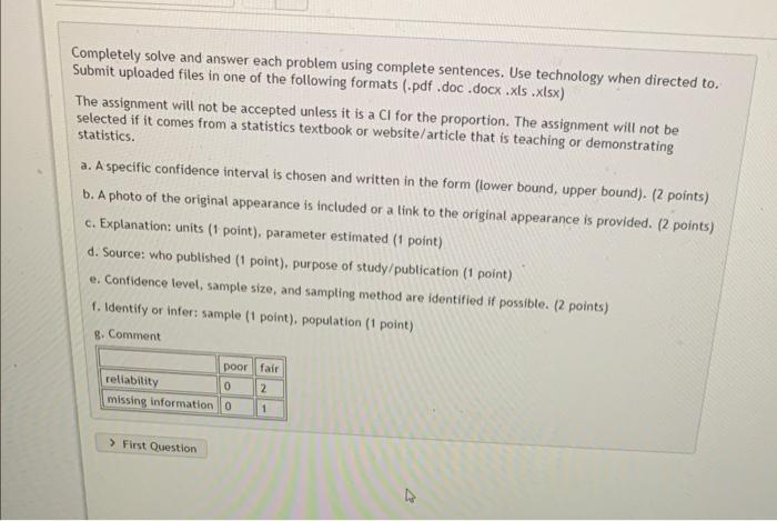 Solved Completely solve and answer each problem using | Chegg.com