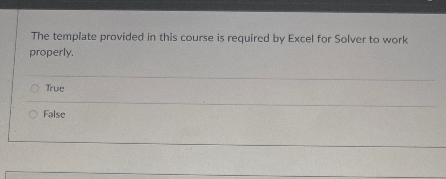 Solved The template provided in this course is required by | Chegg.com