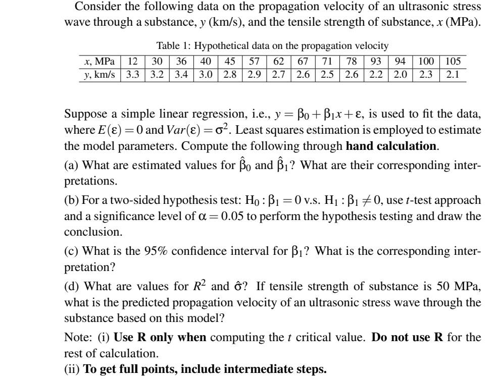 Solved Consider the following data on the propagation | Chegg.com