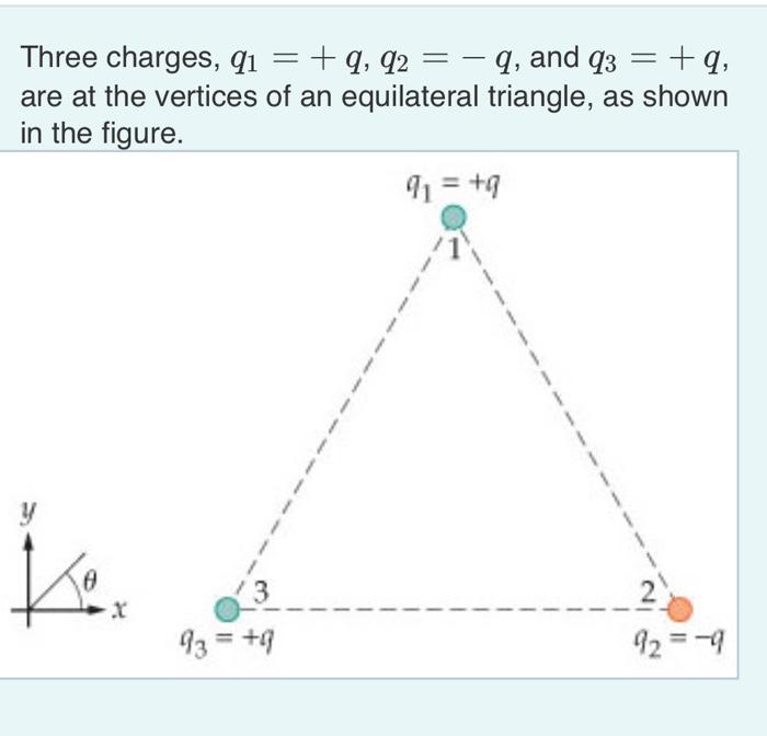 Solved A) Rank the three charges in order of decreasing | Chegg.com
