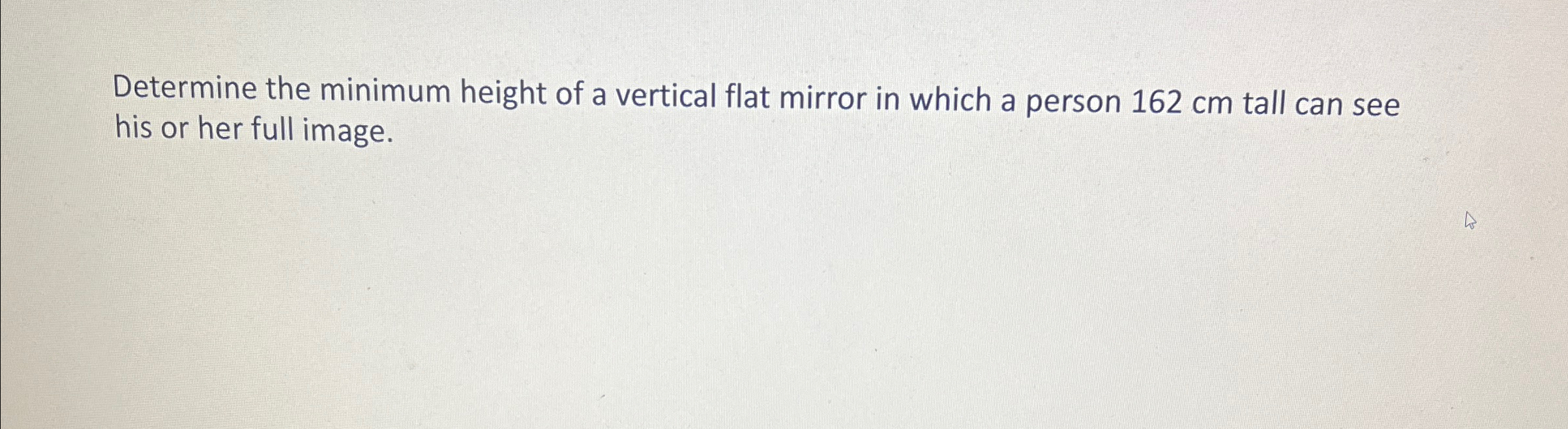 Solved Determine the minimum height of a vertical flat | Chegg.com