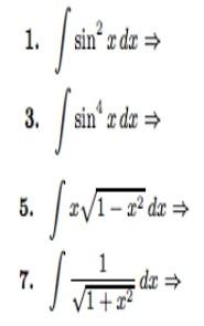 Solved Integration using power of sine and cosine and | Chegg.com
