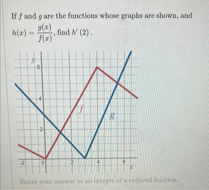 Solved If f and g are the functions whose graphs are shown, | Chegg.com