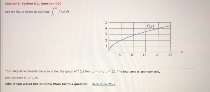 Solved Chapter 5, Section 5.2, Question 020 Use the figure | Chegg.com