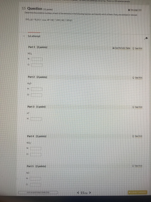 Solved mening There's attempt 15 Question (11 point See page | Chegg.com