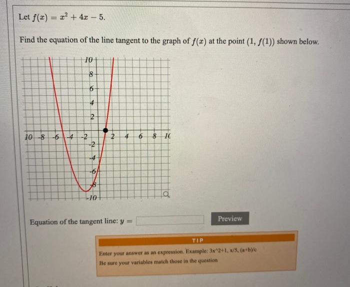 solved-let-f-x-x2-4x-5-find-the-equation-of-the-line-chegg