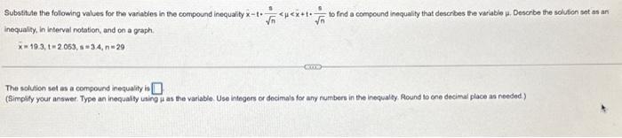 Solved Substitule the following values for the variables in | Chegg.com