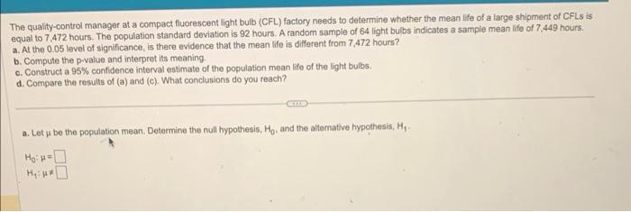 Solved If You Could Answer A-D That Would Be Great. I Got A | Chegg.com