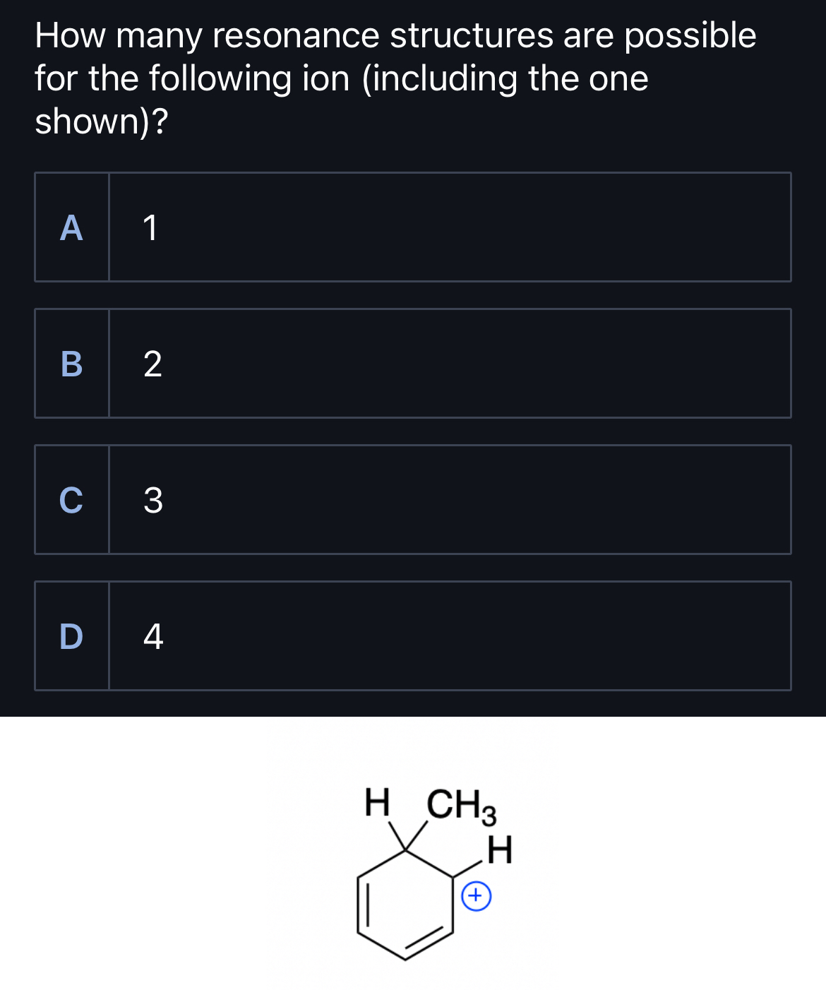 Solved How many resonance structures are possible for the | Chegg.com