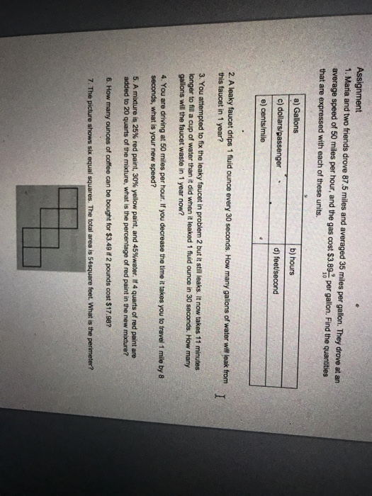 Solved Assignment 1 Maria And Two Friends Drove 87 5 Mil