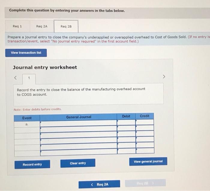 Solved Exercise 3-9 (Algo) Applying Overhead; T-accounts; | Chegg.com