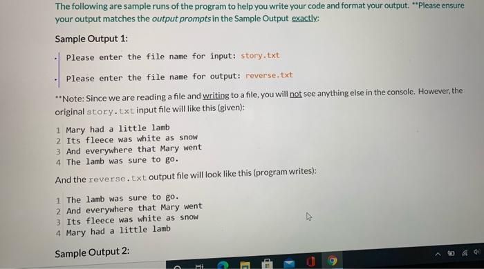 Solved Programming Project 6: Chapter 7 Reverse File | Chegg.com